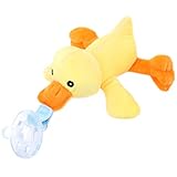 Zooawa Baby Pacifier, Duckling Pacifier Holder with