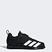 adidas Men's Powerlift 4 Weightlifting Shoe, Black/White/Black, 9.5 M US