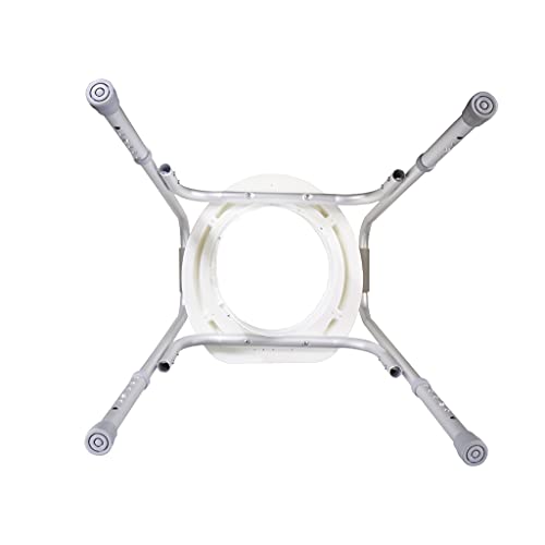 PCP Raised Toilet Seat and Safety Frame (TwoinOne), Adjustable Rise