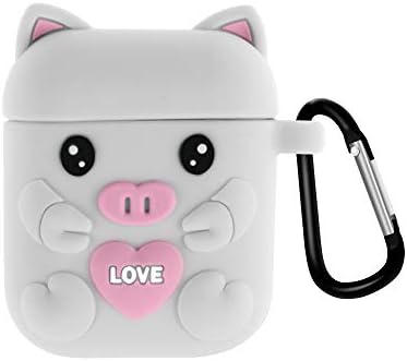 NDLBS Airpods Case Airpods Accessories Cute 3D Funny Cartoon Character Soft Silicone Cover Protective Cover Case Compatible for Airpods 1 & 2 Charging Case
