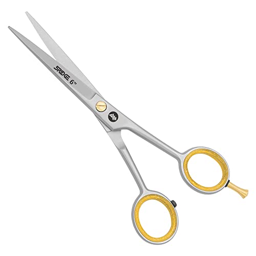 Forbici parrucchiere professionali per barbiere taglio capelli con pettine e PU astuccio - extra affilate in acciaio inossidabile - Forbici per capelli