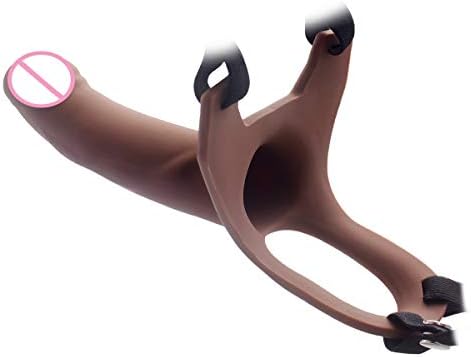Hollow Strap on Dild¨°s Extender 6.7 inch Realistic Pénis Toy Sleeve Men Wear Strapon Harness (Brown)