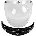 VCOROS Motorcycle Helmet Bubble Shield with Flip Adapter (Clear)