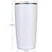 MASVIS 20oz Tumbler Double Wall Vacuum Insulated Coffee Mug Stainless Steel Coffee Cup with Lid, Travel Mug Works Great for Ice Drink, Hot Beverage (1 pack, Navy)
