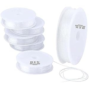 DIY Crafts Stretchy Clear Elastic Crystal Thread String Cord for Thread, Cord Necklace Jewelry Making Bracelet Beads…