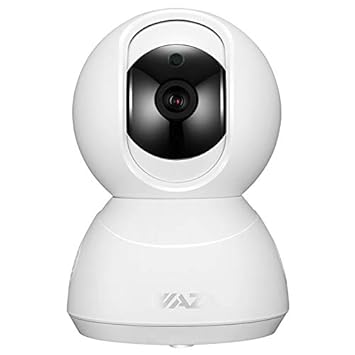WAZA Überwachungskamera Innen WLAN Handy, Ip-Sicherheitskamera Smart Kompatibel mit Amazon Echo/Google Home 1080P Nachtsicht 