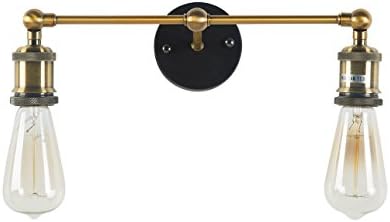 YUENSLIGHTINGLámpara de pared de Hierro E27 Industrial Retro Vintage Lámpara de pared de Interior para el pasillo de estudio del hogar lámpara de pared para sala de Estar