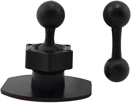 iSaddle CH370 3M Adhesive Sticky Mount Holder for All Garmin Nuvi GPS Navigator - Car Dashboard/Desk Mount Holder with Exclusive 17mm Ball Connection