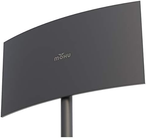 mohu mh 110039 クレセント屋外増幅hdtvアンテナ 最大75マイル 屋外 hdtvアンテナ 屋内 グレー