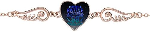 BlingDi Fashion Fort-nite Got 99 Problems Design Heart Lucky Bracelet Jewelry