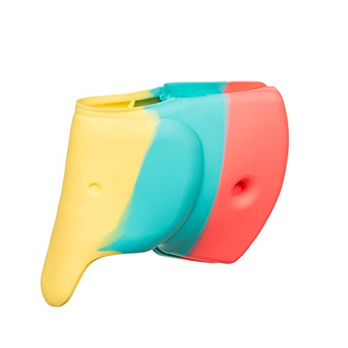 Bath Spout Cover Offers a Soft & Flexible Silicone bath Faucet Cover For Your Bathtub Great for Baby Bath Safety & baby bath toys rainbow colorful elephant Bathtub Faucet Extender Protector For Baby