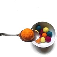 Juego de 3 bolas para gatos, juguetes de lana de fieltro de colores