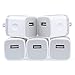 USB Charging Block Charger Power Brick Cube Box Plug 1Amp Single Port USB Wall Charger 5-Pack Compatible iPhone Xs/XR/X/8/7/6S 5/SE, Samsung Galaxy s10e S10 S9 S8 Plus/S7/S6, LG G7 G8 V30 Moto Android