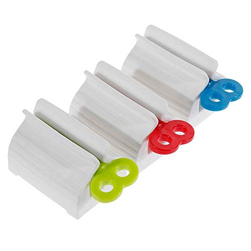 RAYNAG 3 Pack Multi Purpose Tube Squeezer Dispenser Bathroom Toothpaste Holder,Hair Color Dye/Cosmetic/Oil Paint Squeezer