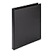 Samsill 0.5 Inch 3 Ring Binders, Made in USA, Economy Round Ring, Clear View Cover, 100 Sheet Capacity - for School, Home, Office - Black, 12 Pack