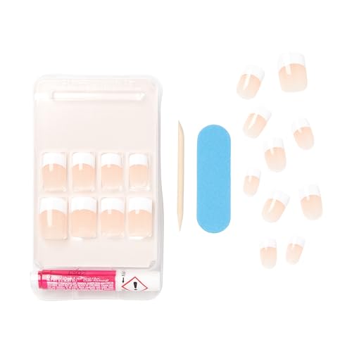 Kiss Salon Acrylic French Nails 28pc Rumour Mill KSA12, white - Image 9