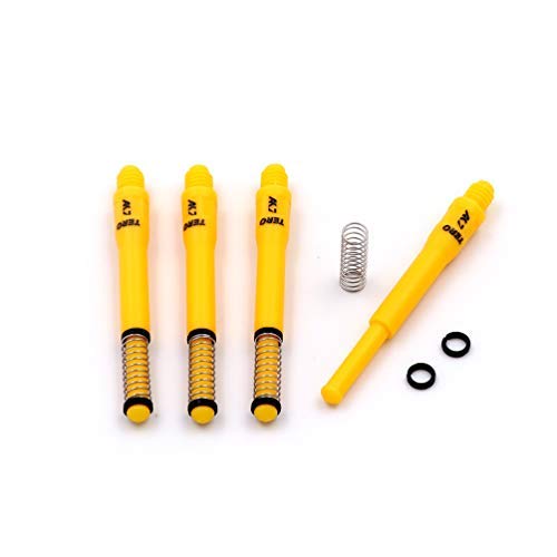 CUESOUL TERO AK7 Yellow Dart Stems Dart Shafts Built-in Spring Telescopic,Set of 4 pcs-L (CS-AK7+L4)