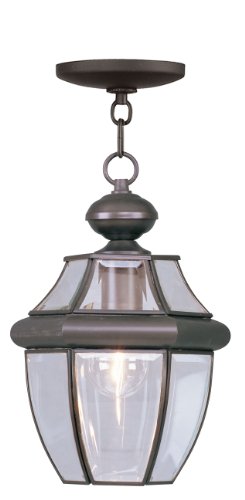 Livex Lighting 2152-07 Monterey 1-Light Outdoor Hanging Lantern, Bronze