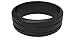 Silicone Wedding Ring, Black - Comfortable and Safe Low Profile Design - Your Finger Will Thank You