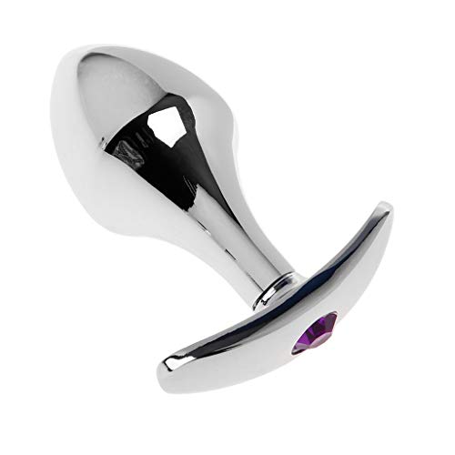 Rainly Purple Metal Massager Bútt Plug Toys for Women, Erótic Sexy Game Products for Couple