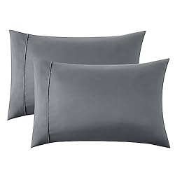 Bedsure Queen Pillow Cases Set of 2 - Dark Grey