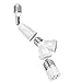 E26/E27 Standard Medium Light Socket Extender & Adjuster w/Vertical 90° Horizontal 360°, 100V - 250V, Max 150W 4.5 Inch Extension (Pair)