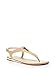 GUESS Factory Women's Carmela Logo Emblem T-Strap Sandals
