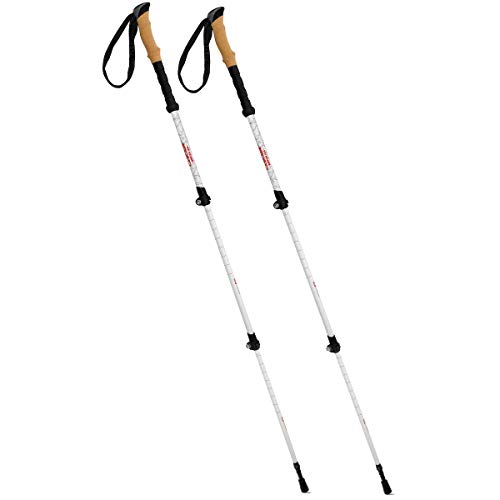 image for Cascade Mountain Tech Carbon Fiber Adjustable Trekking Poles - Lightwe