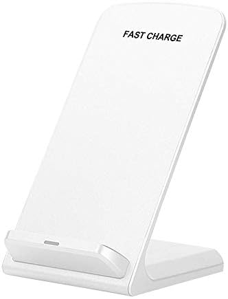 FAPPEN Wireless Charger,10W(5W) Fast Qi Wireless Charging Stand compatible with iPhone X XS Max/XR/XS/8/8+,Samsung S10/S9/Note 9,Huawei Mate 20/P30,5W All Qi-Enabled Phones Wireless Charge (White)