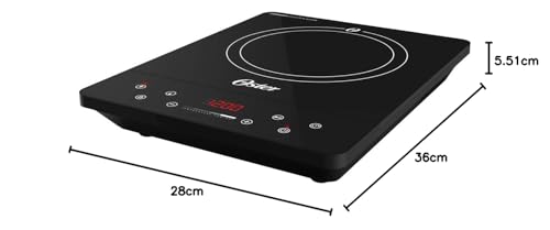Cooktop de Indução 1 Boca Oster Touch Screen Portátil - 127V