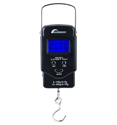 Fish Scale: 110lb/50kg Backlit Lcd Display Fishing Scale With Built-in