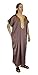 Moroccan Men Clothing Handmade Caftan Gandoura with Gold Tread Embroidery One Size Brown