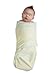 Miracle Blanket Swaddle Wrap – Help Your Newborn Sleep Longer – Soft & Secure Sleep Sack for Infants – Easy-to-Use Swaddling Blanket for a Calm Baby (Grey with Yellow Trim)