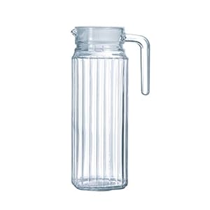 Luminarc ARC Quadro Krug, koelkastkrug met deksel, glas, transparant, 1 stuk