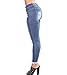 Tengo Women's Slim Denim Pants Juniors Girls Stretchy Distressed Skinny Jeans