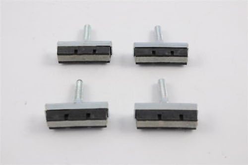 pcm GET BETTER WET WEATHER MTB BIKE BRAKING ON STEEL RIMS, WITH THESE 4 CANTILEVER LEATHER FACED BRAKE BLOCKS/PADS/SHOES