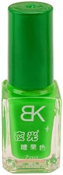 Merssavo Glow in Dark Fluorescent Neon Luminous DIY Nail Art Polish Varnish 7ML Grass Green