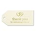 Hortense B. Hewitt Linked at The Heart Favor Tags, 3-Inch, Ivory/Gold
