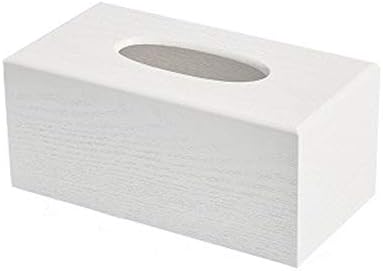 NBLYW Modern rectangle wood Paper Facial Tissue Box,Decorative Tissue Holder,Cover Holder for Bathroom Vanity Countertops, Bedroom Dressers, Nightstands, Desks