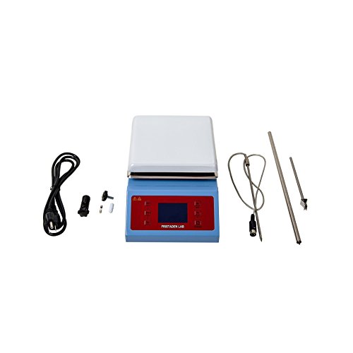 Fristaden Lab SH-4C Digital Magnetic Stirrer Hot Plate, Ceramic Plate 5L Volume, 0~1600RPM, 600W, Dual Control Heating and Stirring