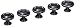 Amerock BP1586-WID Inspirations Wrought Iron Dark 3-Ring Cabinet Knob - 1-3/8" Diameter, 25 Pack