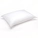 DOWNLITE Soft White Goose Down Hypoallergenic Pillow – 300 Thread Count Cotton Sateen – Perfect for Stomach Sleepers – Standard Size, 20 x 26