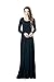 Charm Your Prince Women's Designer Round Neck Long Sleeve Maxi Dress