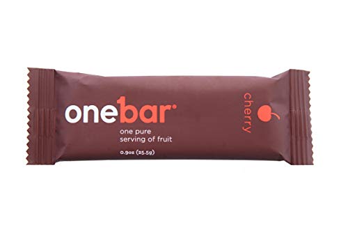OneBar Fruit Bar- Pure Serving of Fruit. All Natural, Gluten-Free Snack, Enriched with Baobab – Cherry, 0.9 Ounce (Pack of 12)