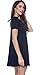 Alexander + David A+D® Womens Loose Flowy Shortslv Crewneck Tunic Dress (S-3X) (Black, Small)