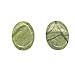 Aboval 2 Pcs Professional Large Massage Stones Natural Green Jade Hot Cold Stone for Spa, Massage Therapy (3.14 x 2.36 in)