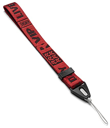 Ringke Hand Strap [Phone Wrist Strap] Designed for Camera Strap and Phone Strap, Adjustable Sturdy Universal Lanyard Compatible with Camera and Phone Case - Ticket Band 2 Red