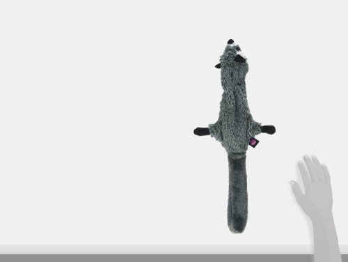 Pet Rageous 91528 Road Raccoon Gray Pet Squeaky Toy