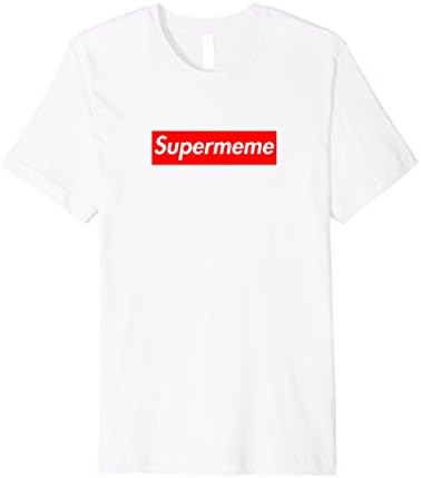 Mens Supermeme Funny Shirt Large White