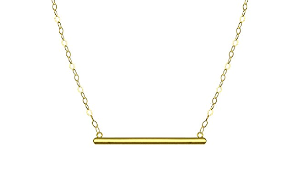 10k Yellow Gold Bar Necklace 